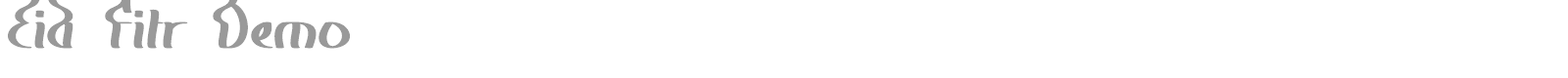 Eid Fitr font preview